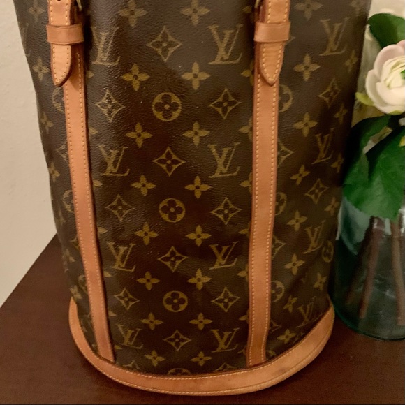 💯 AUTHENTIC Vintage Monogram Louis Vuitton Bucket GM Handbag duplicate listing - Picture 1 of 16